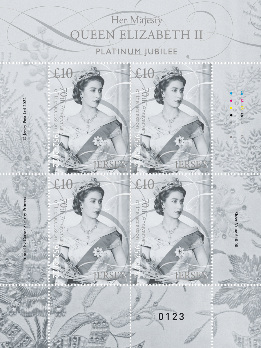 Platinum Jubilee celebrated with Jersey stamp Jersey Post